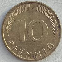Германия 10 пфеннигов 1988 г. J