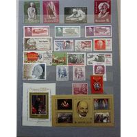 Марки. Ленин. СССР. Польша. Чехословакия.