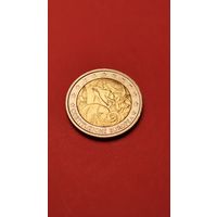 2 Евро 2005. Италия. 1 год с момента подписания европейской Конституции. С рубля. (09)