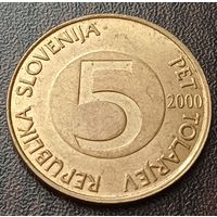 Словения 5 толаров, 2000    ( 1-9-3 )