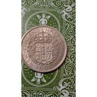 Новая Зеландия 1/2 кроны 1950