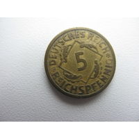 Германия 5 пфеннигов 1925 А