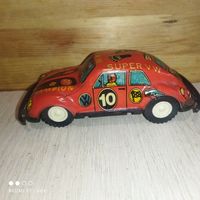 Винтажная игрушка.Гоночный автомобиль.Жесть.