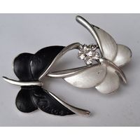 Брошь. Две бабочки. Клеймо