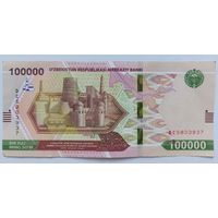 Узбекистан 100000 сум 2021
