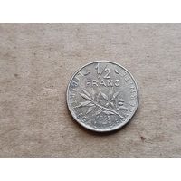 Франция 1/2 франка, 1965г. (D-107)