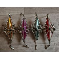 Елочная игрушка СССР стеклярус 21 см