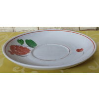 Блюдце эпохи СССР. Бориславский фарфоровый завод (Борислав),1974-1984 гг