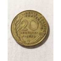 Франция 20 сантим 1963