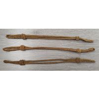 Шнуры на фуражку. Проволочная филигрань. 3 штуки.