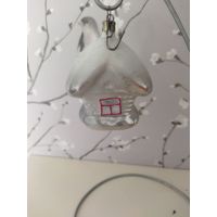 Елочная игрушка домик