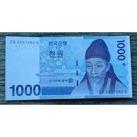 Werty71 Корея Южная 1000 вон 2007 UNC банкнота