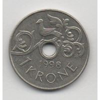 1 крона 1998 Норвегия