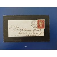 Конверт. Великобритания. 1863г. Траурное письмо.