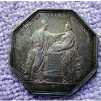 Серебряная медаль. Банк Франции. Год VIII (1800).