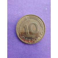 Германия 10 пфеннигов 1988 G