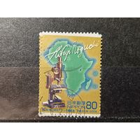 Япония, 2008. Микроскоп, карта Африки