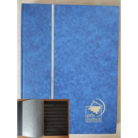 Альбом А4 16 листов - 32 страницы с чёрными листами. В хорошем состоянии, несколько листов кальки погнуты.