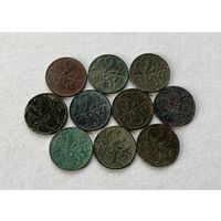 Польша 2 гроша  10 шт