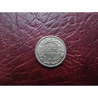 1/2 франка Швейцария 1974 г.