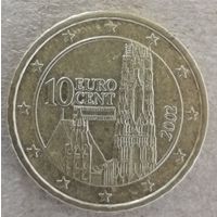 Австрия 10 евроцентов 2002 год, KM# 3085
