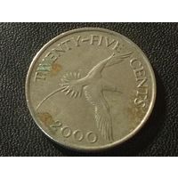 Бермуды 25 центов 2000 г.