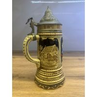 Очень старый пивной бокал в коллекцию, клеймо, Европа, много лотов с рубля