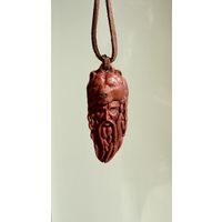 Подвеска, кулон Велес в обличии медведя Красное дерево