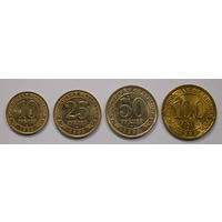 Шпицберген Арктикуголь  10,25,50 и 100 рублей 1993 Набор монет