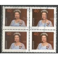 Канада. Королева Елизавета II. 1990г. Mi#1213. Кв.блок.