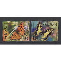 Фауна Бабочки Польша 1977  Used