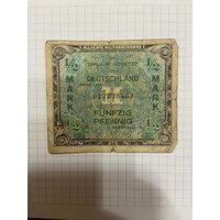 Германия 1/2 марок 1944 г союзная оккупация-1101