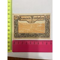 Австрия нотгельд 20 Неухоффен - 2301