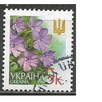 Украина. 6-й стандарт. Цветы. Барвинок. 2006г. Mi#489. Тип IV.