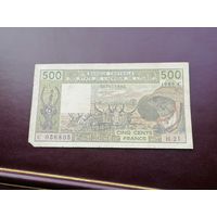 Буркина фасо 500 франков  1989