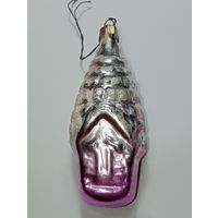 Ёлочная игрушка - Домик  , СССР .