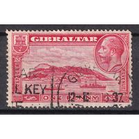 134.BrK. Великобритания. Колонии. Гибралтар. Скала. Георг V. 1P. 1931 г. Mi.#96A.