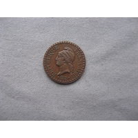 Франция 1 сантим 1848 год Вторая Республика (1848 - 1851)