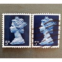 Марки Великобритания 1968 год Королева Елизавета II