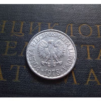 1 злотый 1978 Польша Без отметки Монетного Двора #03 aUNC