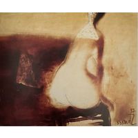 Ксендзов А.П Каталожная работа "Ню", 1997г. Холст, масло. Размер 80х100 см.