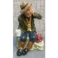 Фарфоровая статуэтка Royal Doulton Англия "Owd Willum" Старый Виллум. 1948 год. Высота 17 см