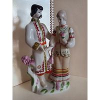 Статуэтка "Парень с девушкой, сватовство" ПЗХК. СССР.