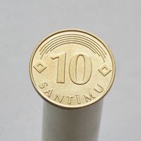 Латвия 10 сантимов 2008