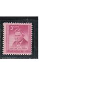 США-1948, (Мих.588),  ** , Личности, Политик (одиночка)