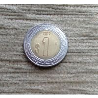 Werty71 Мексика 1 песо 2017 биметалл