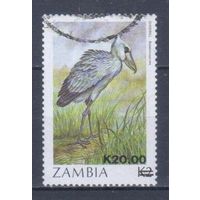 [1587] Замбия 1989. Фауна.Птица. НАДПЕЧАТКА.Гашеная марка. Кат.гаш.4,5 е.