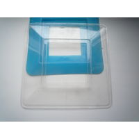 Подставка под выключатель (прозрачная на фоне синей)