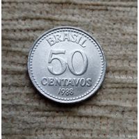 Werty71 Бразилия 50 сентаво 1988