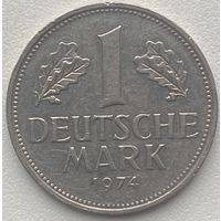 Германия 1 марка 1974 г. J